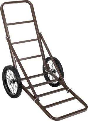 Happybuy Modern Deer Cart, 300 LBS Capacity Folding Game Cart with Big Rubber Wheels & Ergonomic Handle, Heavy-Duty Hunting Game Cart Accessories, Utility Gear Dolly for Fishing Hiking