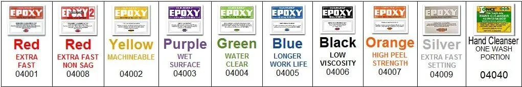 Hardman Double Bubble Red Extra Fast Setting 3-5 Minute Epoxy - 10 Pack