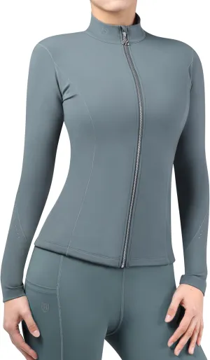 Harrison Howard Women's Lightweight Athletic Jacket With Long-Sleeve and Full Zip Warm Equestrian Horse Riding Jacket