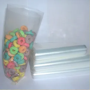 Heavy Duty 4mil 100pcs Clear Top Open Flat Treat Bags including 3"x 10", 4"x10", 5" x 10", 6"x10", free Twist Tie, Water Proof and Heat Seal
