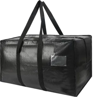 Heavy Duty Extra Large Jumbo Packing Bags, 176 Gallon Huge Moving Storage Bags with Strong Zippers & Carrying Handles, Reusable Big Moving Storage Totes for College Dorm Travel 1Pack