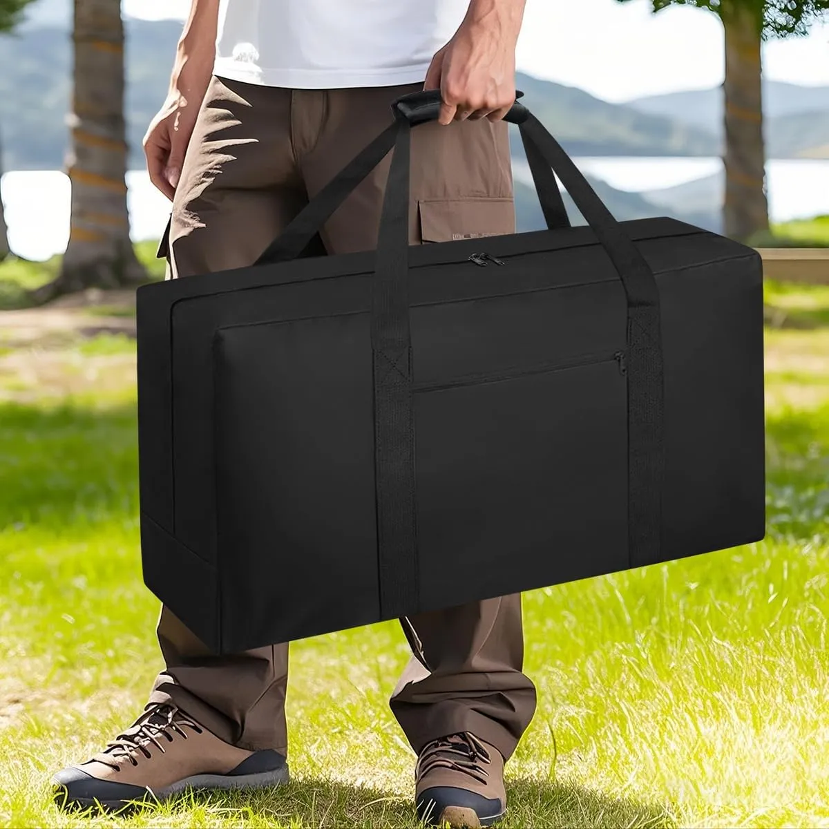 Heavy Duty Folding Chair Storage Bag | Upgrade Large Water-Resistant Carry Bag for Metal,Wooden and Plastic Chairs,with Pocket-39" L x 12" W x 20" H