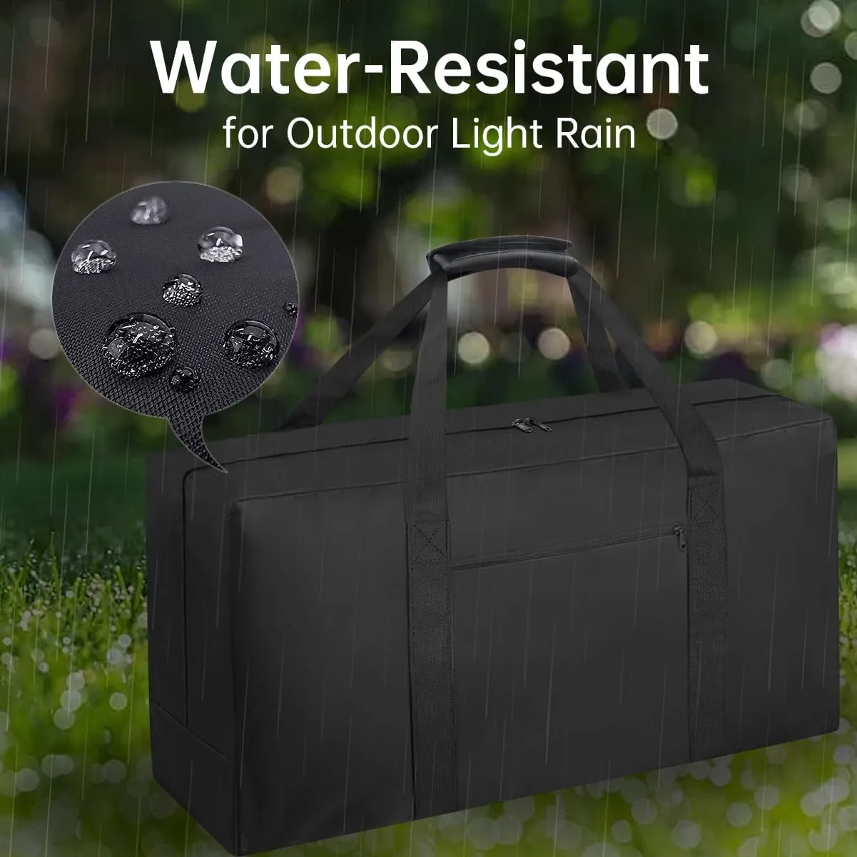 Heavy Duty Folding Chair Storage Bag | Upgrade Large Water-Resistant Carry Bag for Metal,Wooden and Plastic Chairs,with Pocket-39" L x 12" W x 20" H