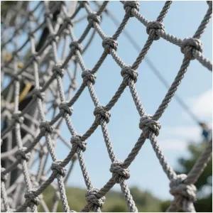 Heavy Duty Playground Cargo Net - Outdoor Climbing Rope Ladder for Treehouse Accessories, 200x300cm Safety Protection Net for Backyard Fun