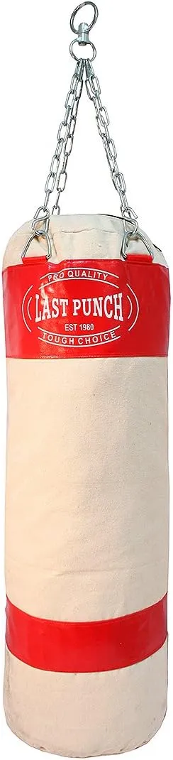Heavy Duty Pro Punching Bag with Chains Empty, Red
