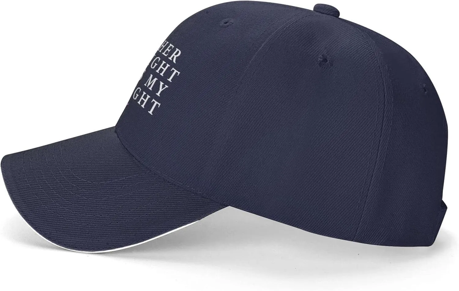 Her Fight is My Fight Breast Cancer Awareness Hat Adult Adjustable Mountaineering Classic Washed Casquette Cap