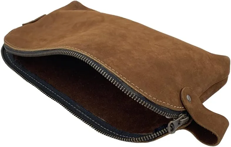 Hide & Drink, Large Rustic All Purpose Dopp Kit Utility Bag for Cords & Chargers, Travel Bag, Multi-Purpose Bag, Full Grain Leather, Handmade