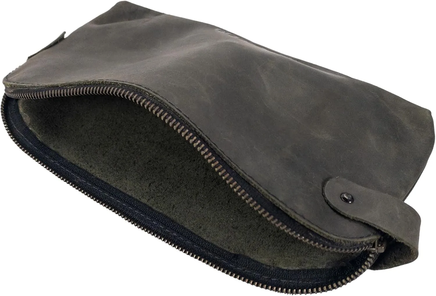 Hide & Drink, Large Rustic All Purpose Dopp Kit Utility Bag for Cords & Chargers, Travel Bag, Multi-Purpose Bag, Full Grain Leather, Handmade