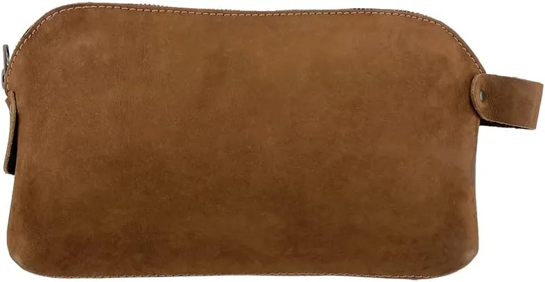 Hide & Drink, Large Rustic All Purpose Dopp Kit Utility Bag for Cords & Chargers, Travel Bag, Multi-Purpose Bag, Full Grain Leather, Handmade