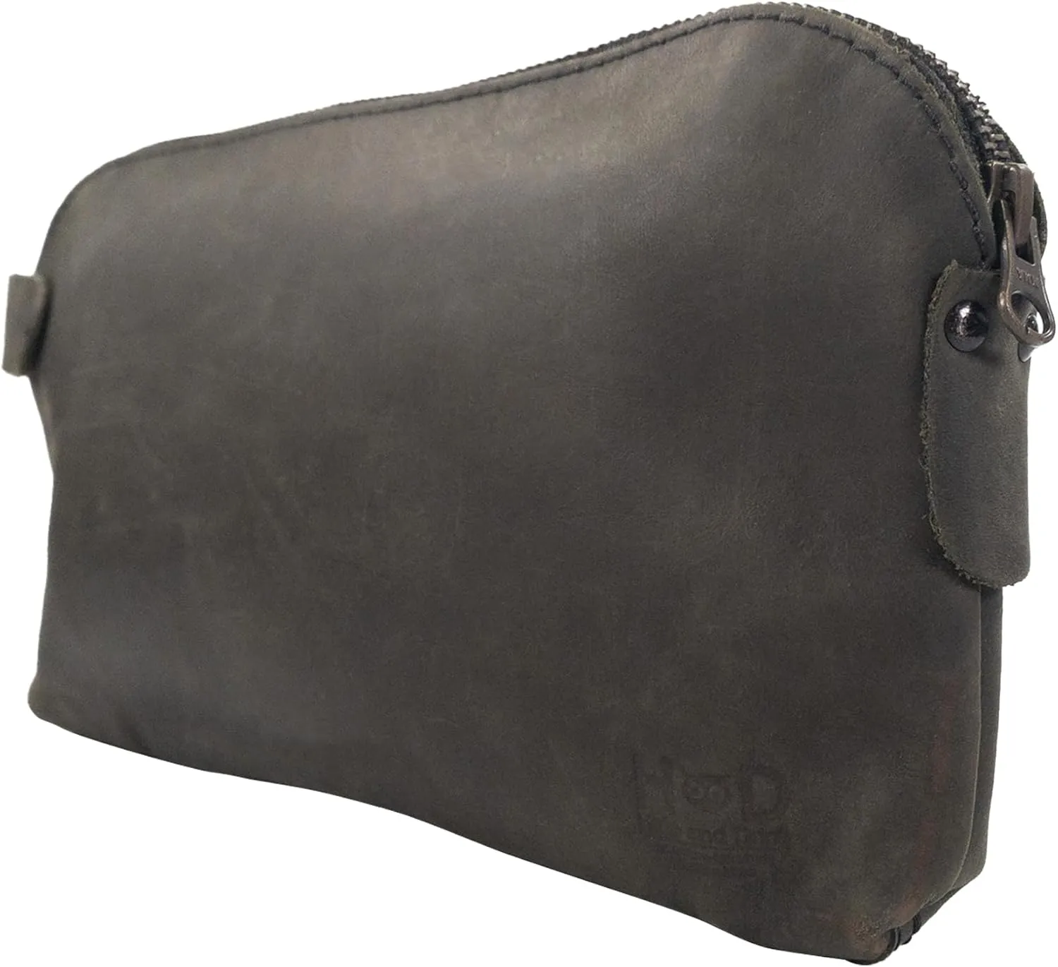 Hide & Drink, Large Rustic All Purpose Dopp Kit Utility Bag for Cords & Chargers, Travel Bag, Multi-Purpose Bag, Full Grain Leather, Handmade