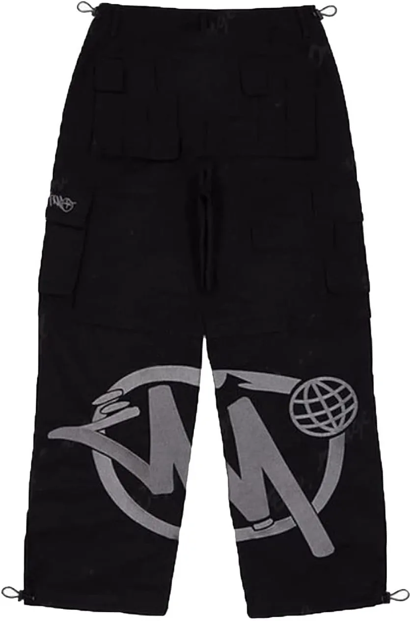 High Waist Baggy Jeans Mens Y2K Minus Two Cargo Pants New Harajuku Hip Hop Gothic Loose Joggers Overalls Streetwear