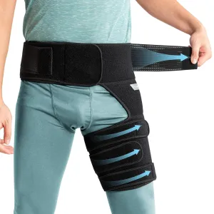 Hip Brace Sciatica Pain Relief Devices,Sciatic Nerve Brace,Adjustable Hamstring,Thigh,Groin Compression Sleeve for Sciatic Nerve Relief,Hip Flexor Compression Wrap for Women & Men