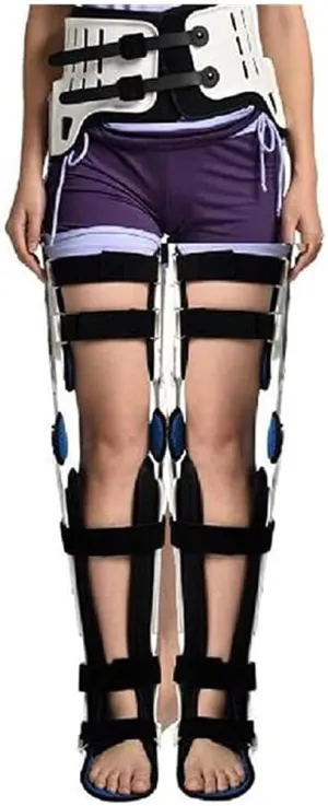 Hip Knee Ankle Foot Orthosis for Hip Fracture Rehabilitation Equipment Fixed Brace Femoral Femur Fracture Hip Instability Fixation of Lower Limb Paralysis Leg