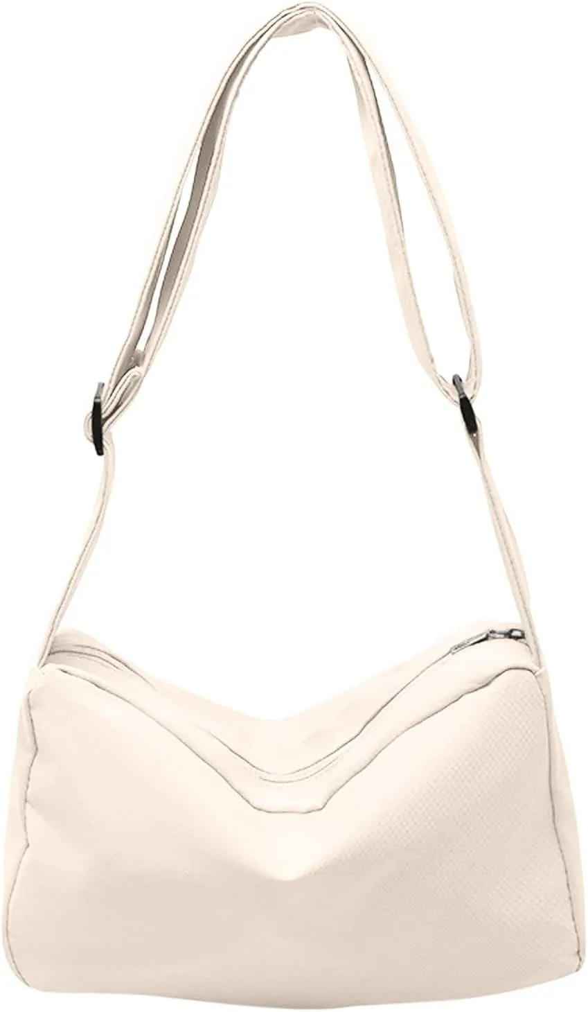 Hobo Shoulder Bag with Big Snap Hook Hardware Shoulder Bag for Women Small Trendy Hobo Handbag
