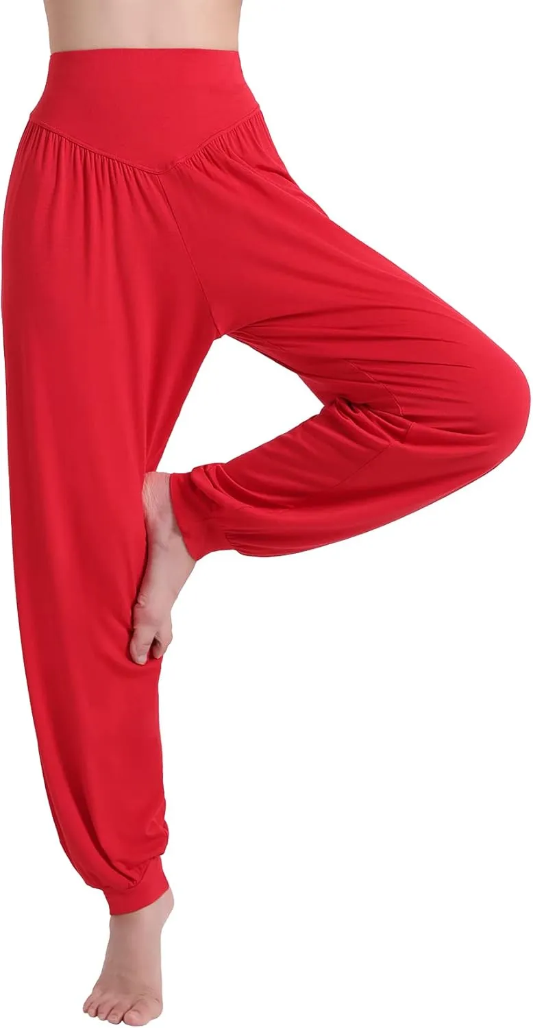 Hoerev Women Super Soft Yoga Pants Dance Trousers Lounge Pant