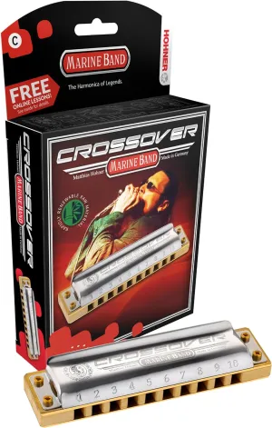 HOHNER Marine Band Crossover Harmonica, Key of D (M2009BX-D)