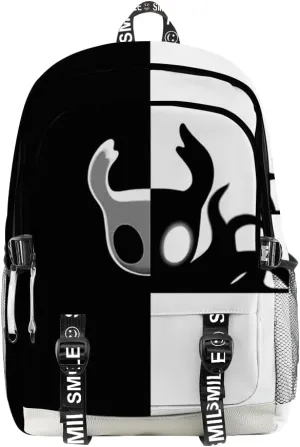 Hollow Knight Merch Backpack Three-piece Sets Casual Fashion Kpop Bags Travel Daypacks (Multicolor-Bag)