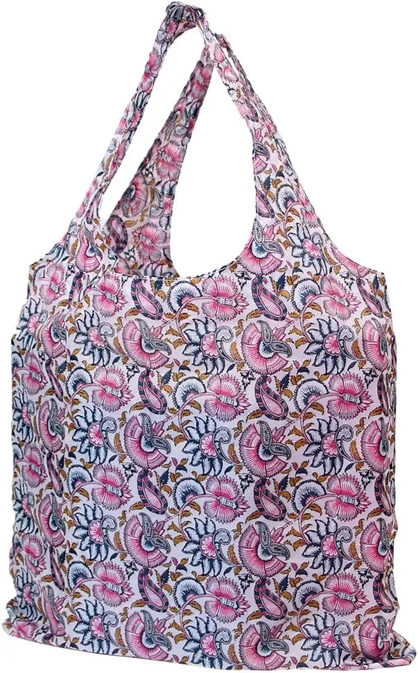 HOLYLUCK Reusable Grocery Bags,Heavy Duty Foldable Shopping Tote Bag (Standard, 3 Butterfly Flowers)