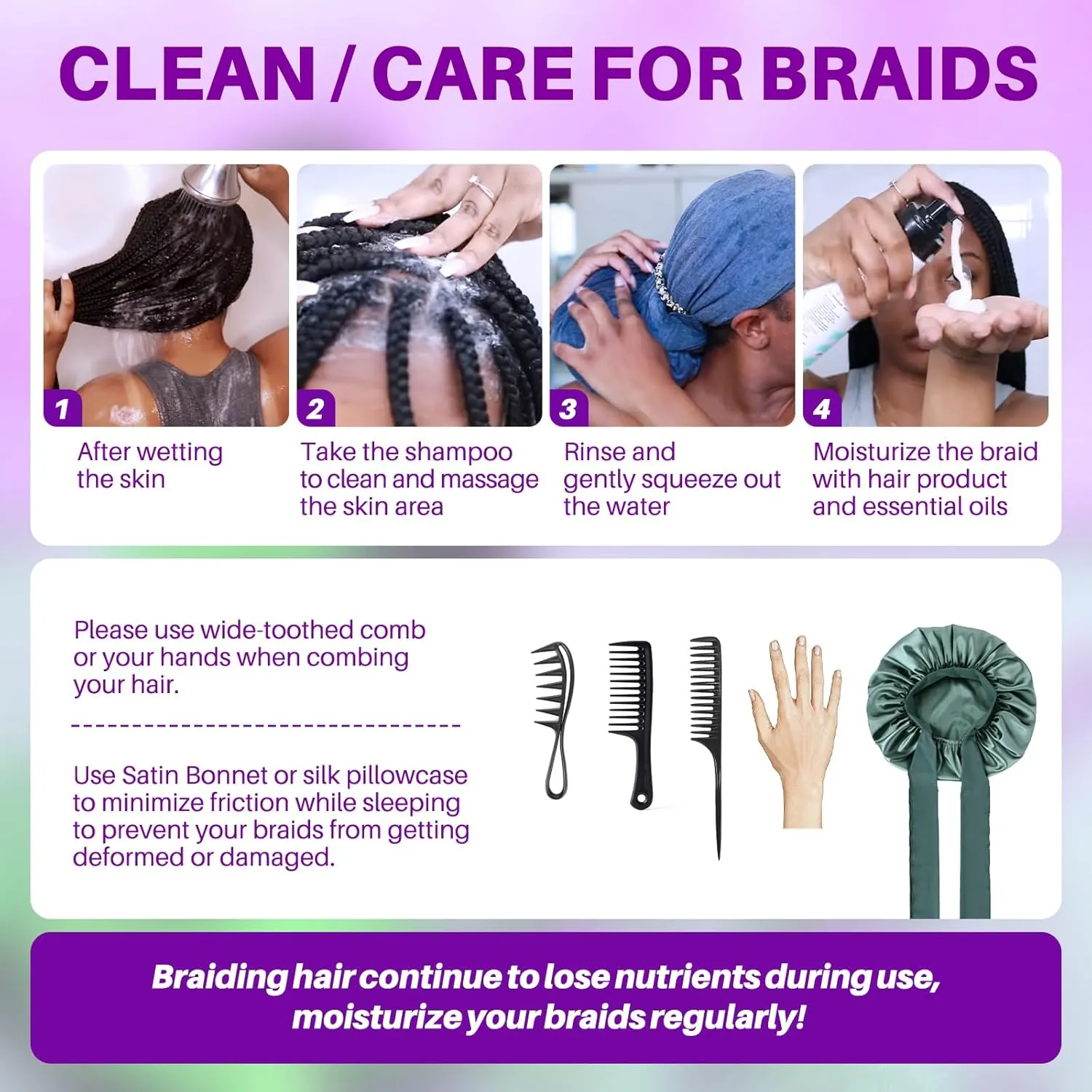 Human Braiding Hair for Boho Braids, Deep Wave Bulk Knotless Braids Curly Bohemian Water Wave Braiding 70g 16 Inch Auburn Ginger (2 No Weft Bundles/Pack)