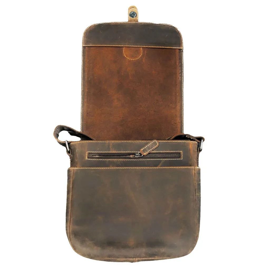 Hunter Leather Messenger Bag - VL177