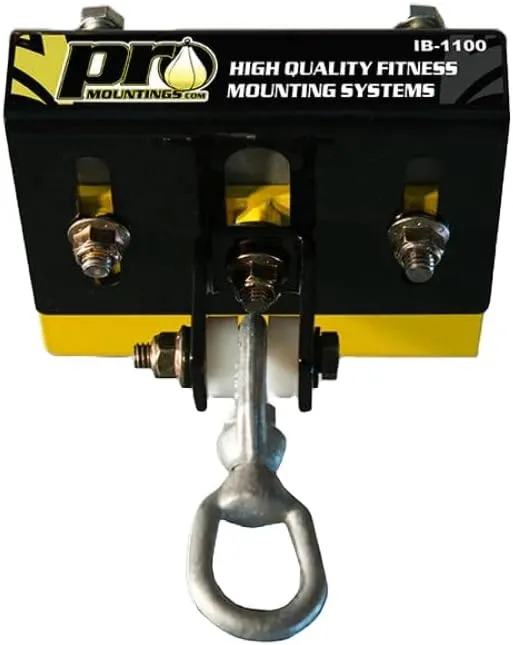 I Beam Heavy Bag Hanger (IB-1100) | Adjustable Between 4" to 5.75" I Beams | Professional Grade Steel Bag Hanger with Steel Mounting Hardware | Home & Commercial Gym Ready