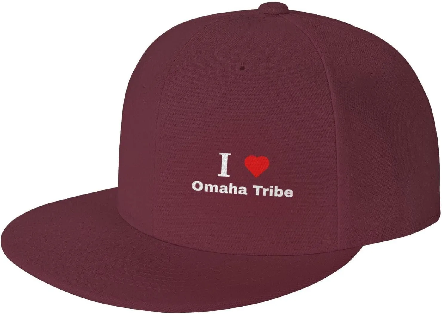 I Love Omaha Tribe Baseball Cap for Men Women Snapback Hat Hip Hop Style Flat Bill Hats