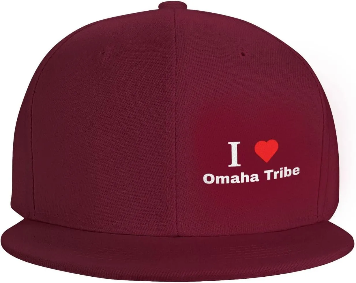 I Love Omaha Tribe Baseball Cap for Men Women Snapback Hat Hip Hop Style Flat Bill Hats