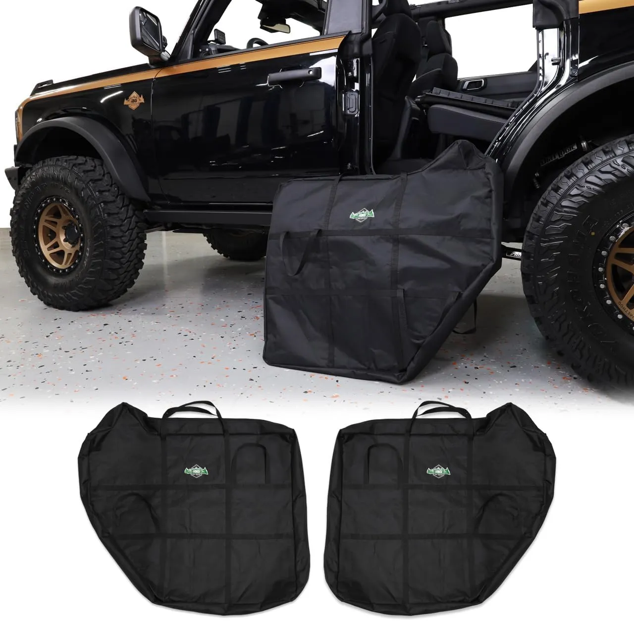 IAG I-Line Door Storage Bags for Ford Bronco 2021  (4 Door, Rear Only, 1 Pair)