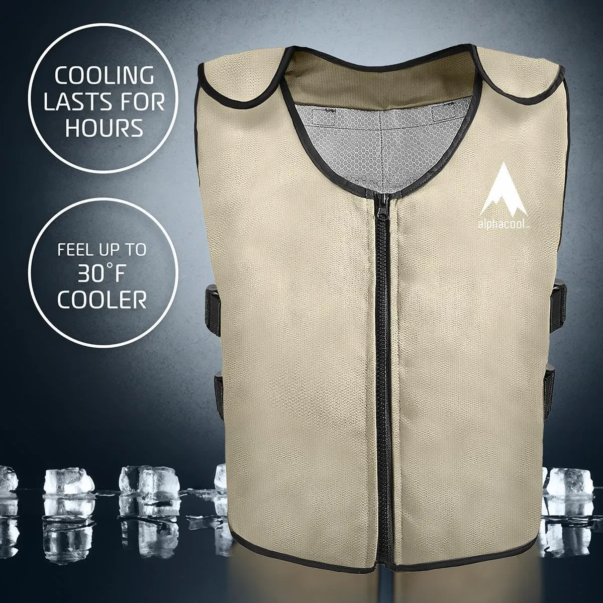 Ice Vest for Men and Women Adjustable Cooling Vest with Ice Packs