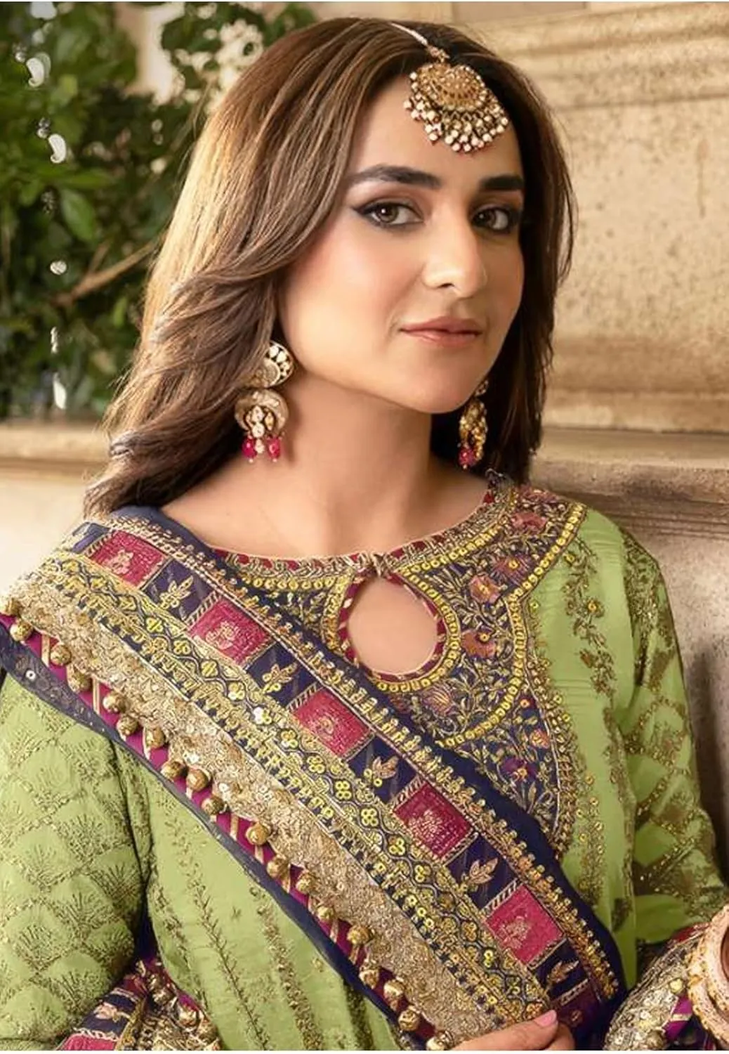 indian pakistani eid festival embroidered ready to wear palazzo style salwar kameez suit for women (k175)