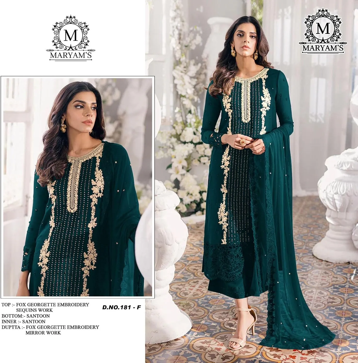 Indian Pakistani ready to wear Salwar Kameez suit embroidered plus size eid festival for women (k181)
