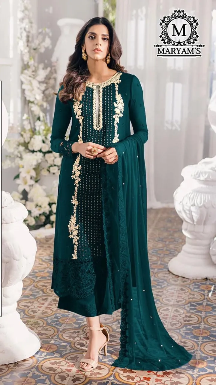 Indian Pakistani ready to wear Salwar Kameez suit embroidered plus size eid festival for women (k181)