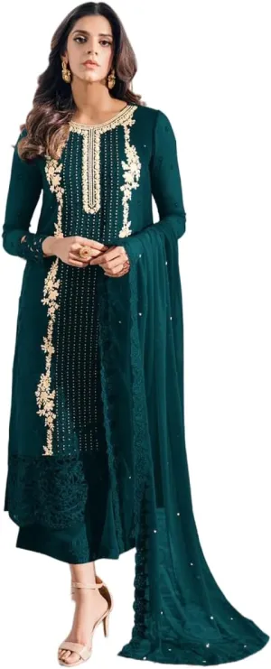 Indian Pakistani ready to wear Salwar Kameez suit embroidered plus size eid festival for women (k181)