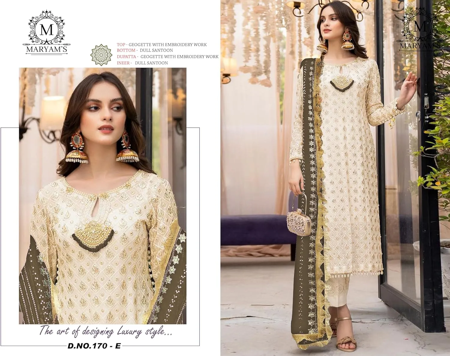Indian Pakistani Salwar Kameez suit ready to wear embroidered plus size eid festival for women (k170)