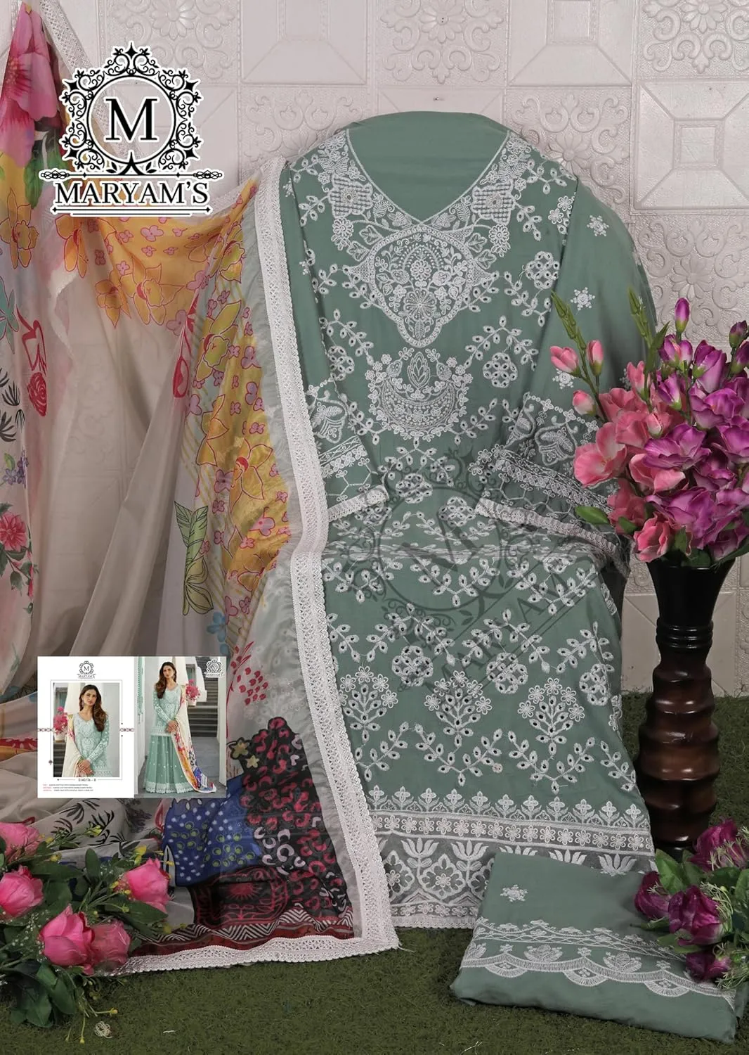 Indian Pakistani Salwar Kameez suit ready to wear embroidered plus size eid festival for women (k176)