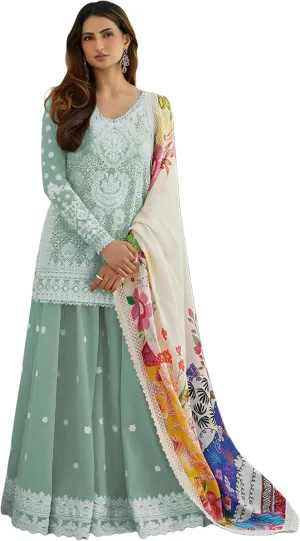 Indian Pakistani Salwar Kameez suit ready to wear embroidered plus size eid festival for women (k176)