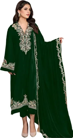 Indian Pakistani Salwar Kameez suit ready to wear embroidered plus size eid festival for women (k184)