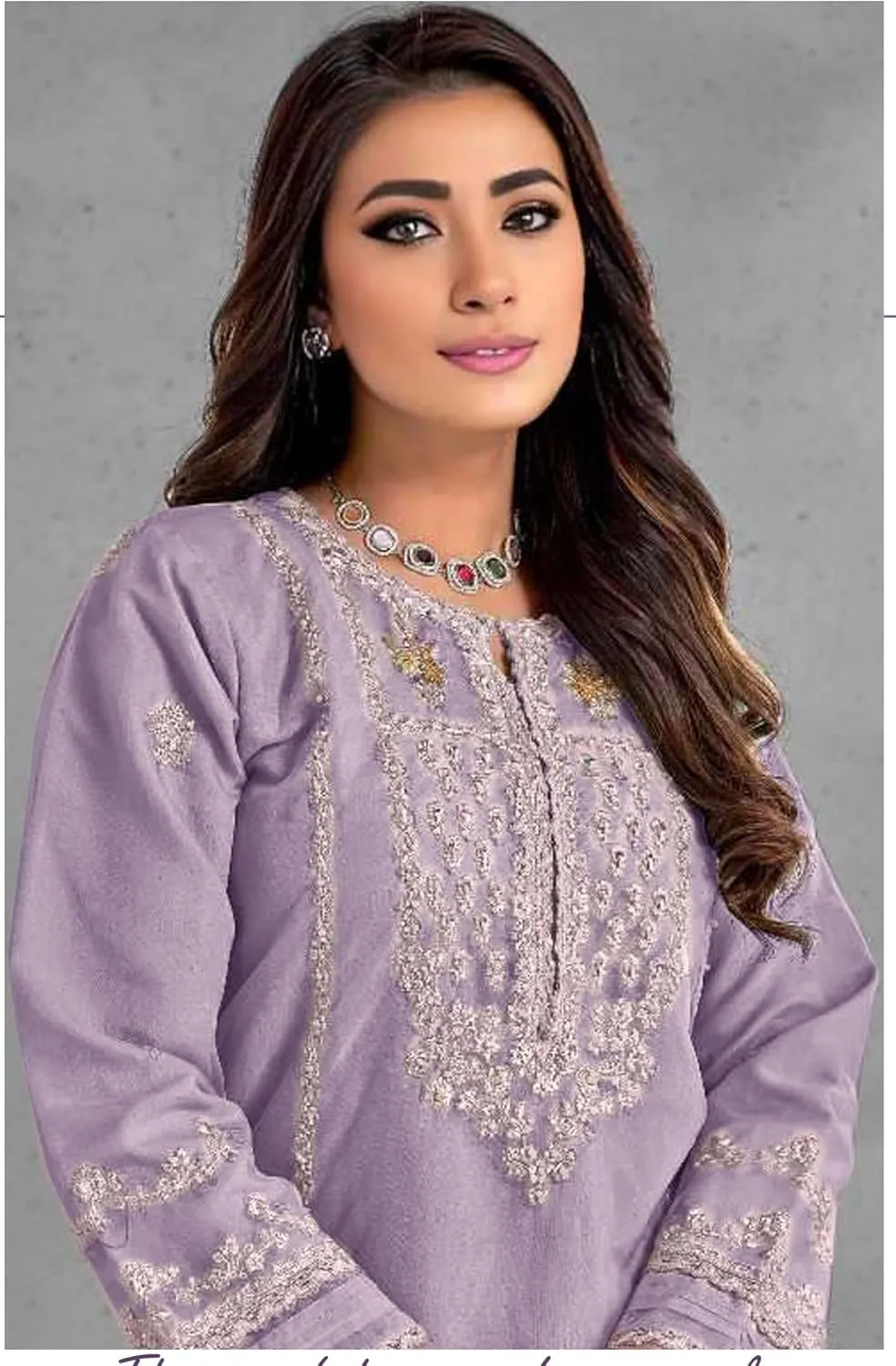 Indian Pakistani Salwar Kameez suit ready to wear embroidered plus size eid festival for women (k185)