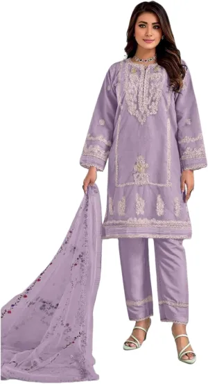 Indian Pakistani Salwar Kameez suit ready to wear embroidered plus size eid festival for women (k185)