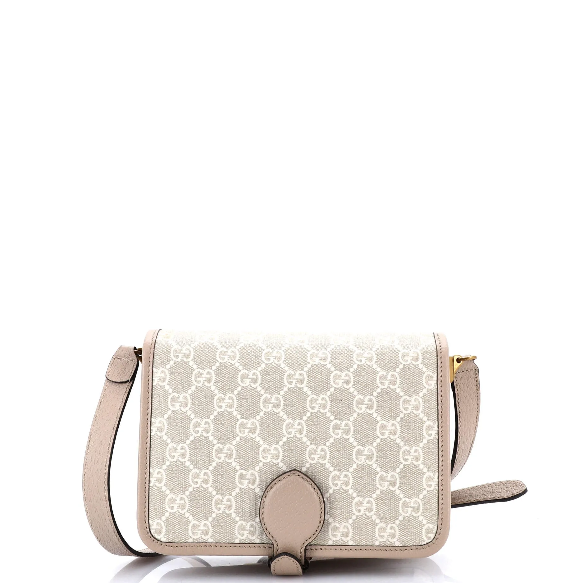 Interlocking G Patch Messenger Bag GG Coated Canvas Mini