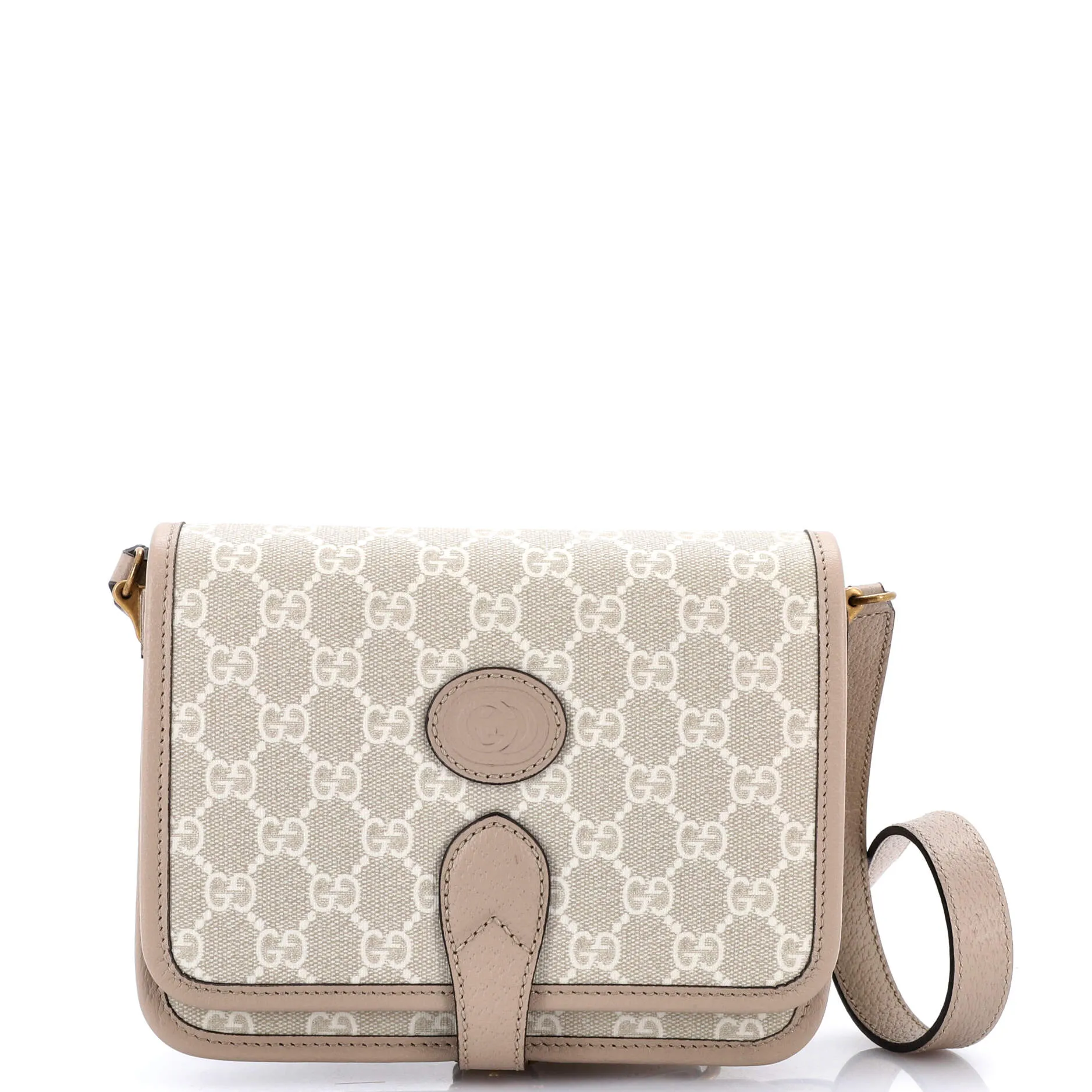 Interlocking G Patch Messenger Bag GG Coated Canvas Mini