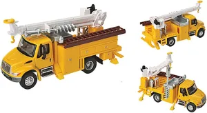 International, Yellow 4300 Utility Truck w/Drill