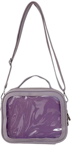 Ita JK Uniform Handbag, Kawaii Messenger Clear Shoulder Crossbody Purse, Kawaii Pin Display Bag With Insert For Anime