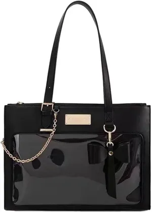Japanese Style Sweet Bow Lolita Handbags PU Leather Display Messenger Shoulder Bag Women's Fashion Top-handle Bag