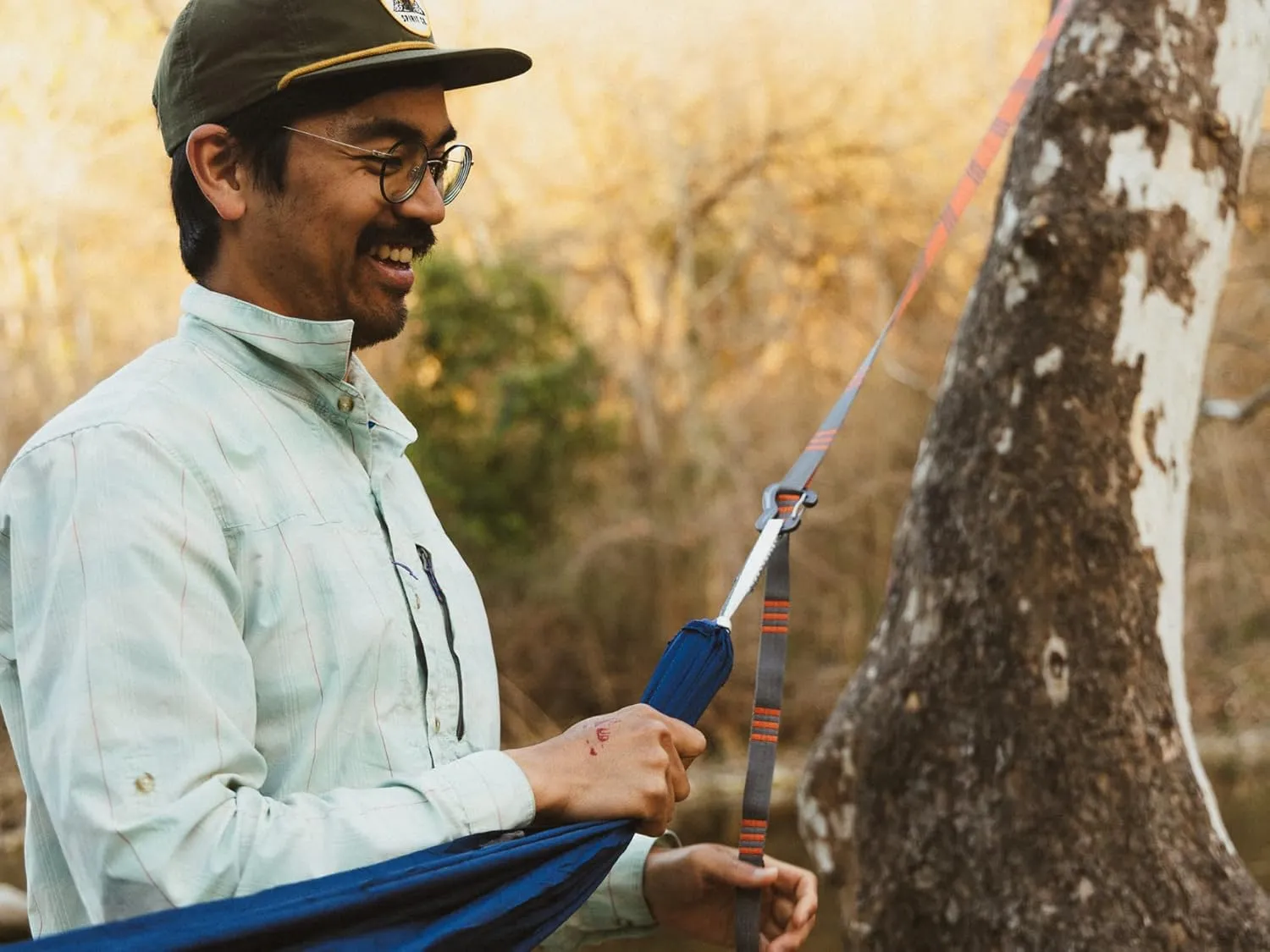 KAMMOK: Roo Single Hammock | Made from Strong & 100% Recycled Water Resistant Ripstop Fabric | Comfortable, Packable, Lightweight (Lifetime Adventure Grade Warranty), Granite Gray