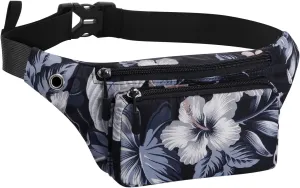 KAMO Fanny Pack, Waist Bag Sling Backpack Water Resistant Durable Polyester Small Waist Bag
