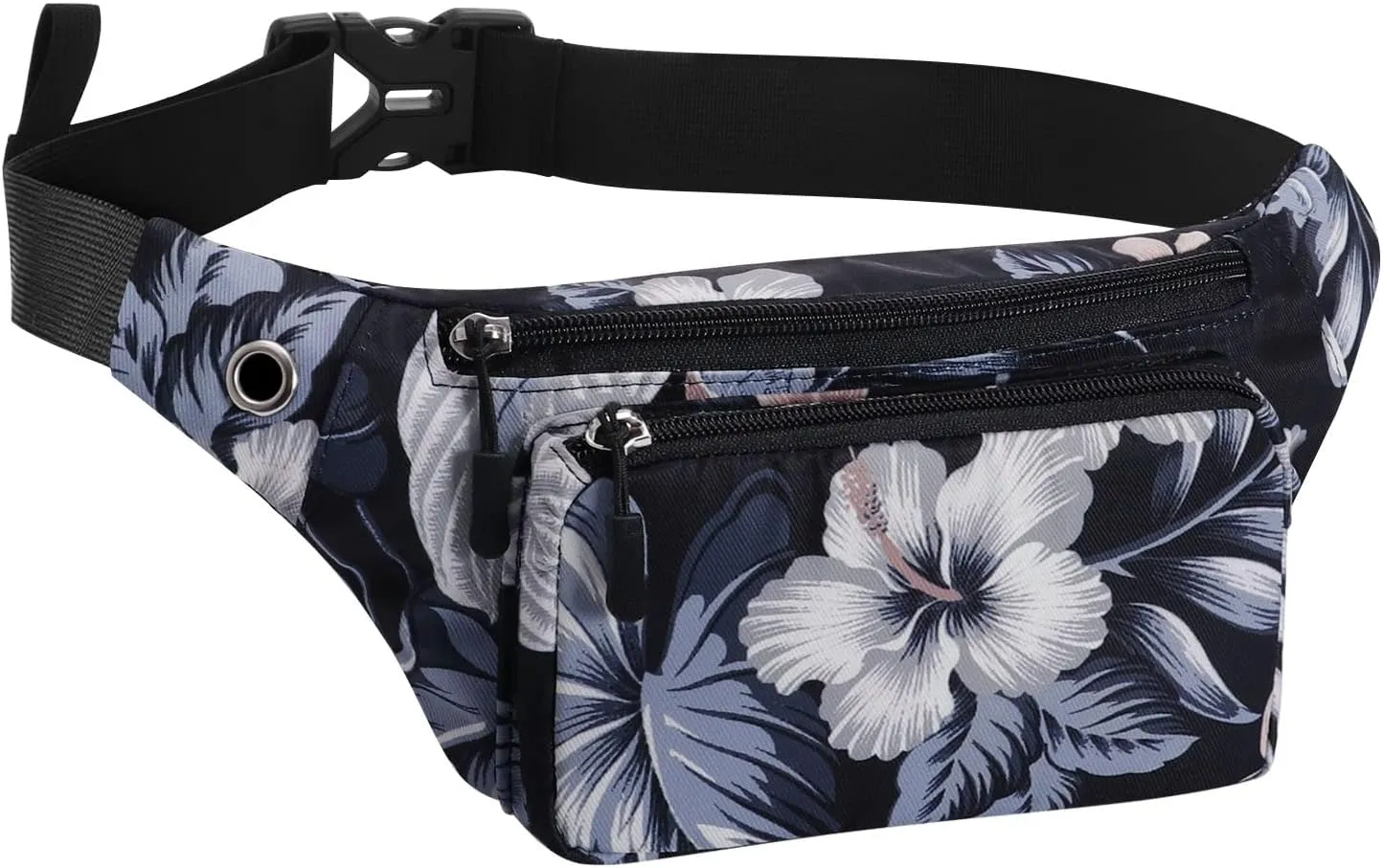 KAMO Fanny Pack, Waist Bag Sling Backpack Water Resistant Durable Polyester Small Waist Bag