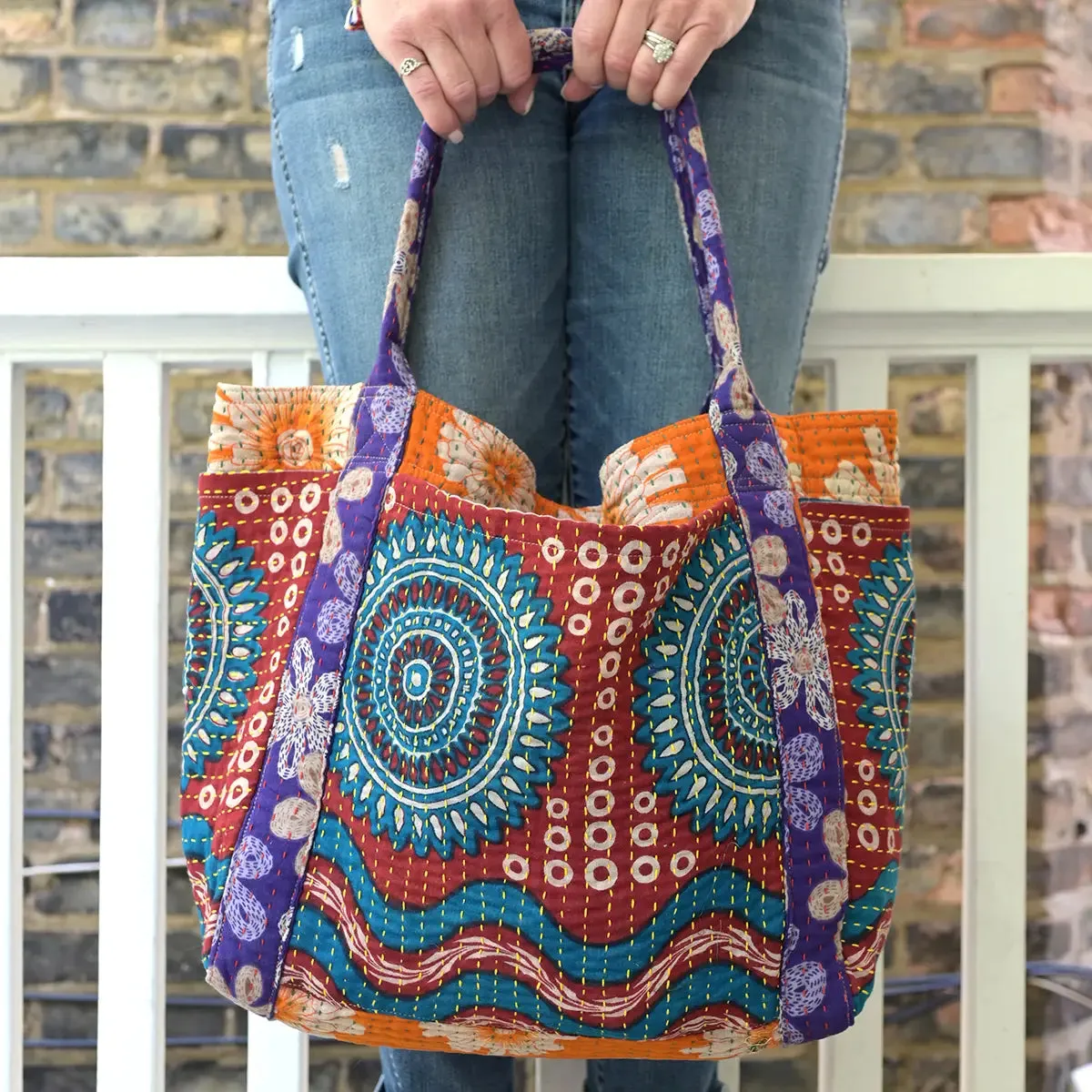 Kantha Carryall Tote