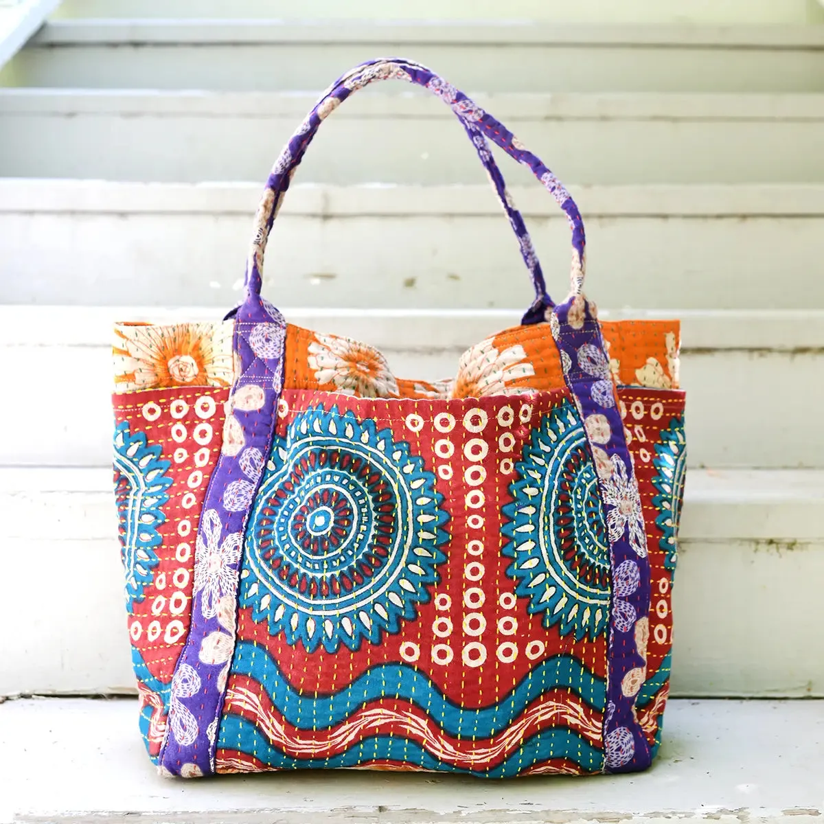 Kantha Carryall Tote