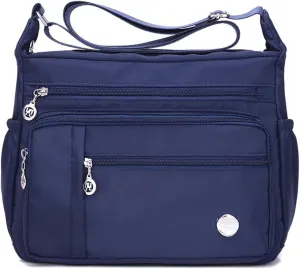 KARRESLY Women's Shoulder Bags Travel Handbag Messenger Cross Body Nylon Bags with Lots of Pockets